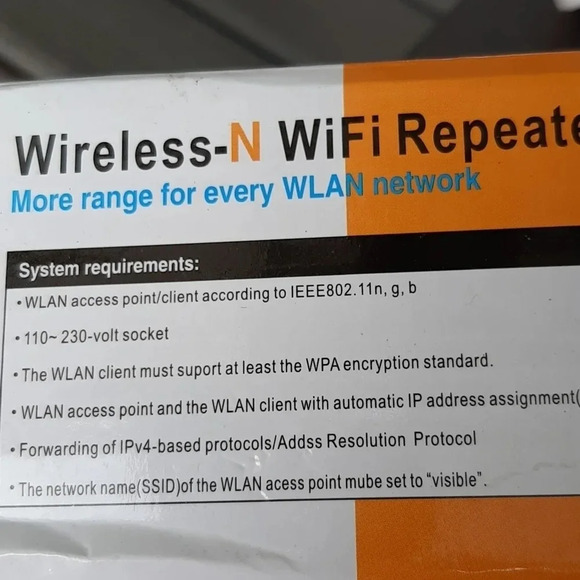 New in box Wireless-N Wifi Repeater Model AR-2831WE - Picture 6 of 7